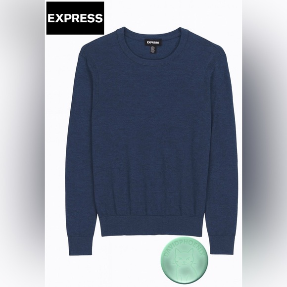Blue Sweater Express size M - Picture 1 of 6